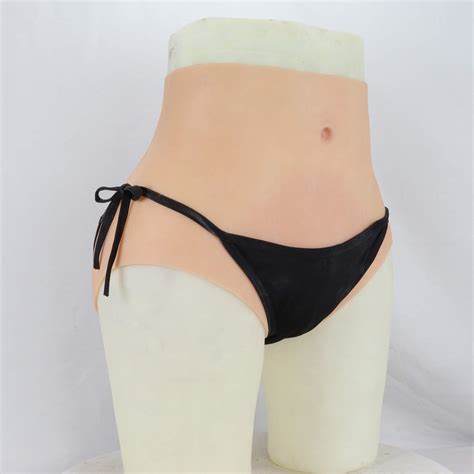 XSWL Realistic Silicone Fake Vagina Panties With Catheter Sexy Fake