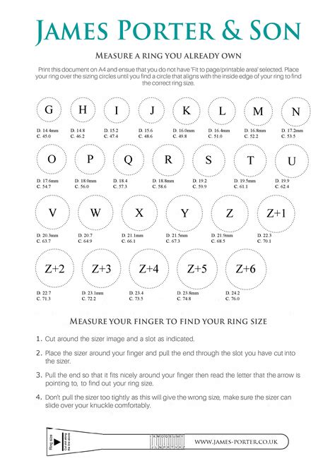 Printable Ring Sizer Mens That Are Gratifying Perkins Website
