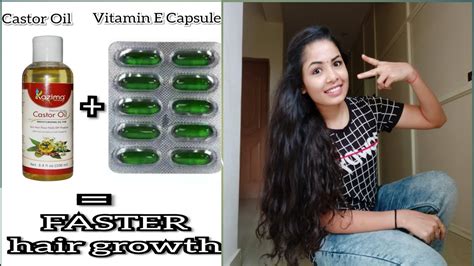 Super long hair biotin serum vitamin e growth hair faster longer treatment pills. Effective way of applying hair oil | MAGIC with Castor oil ...
