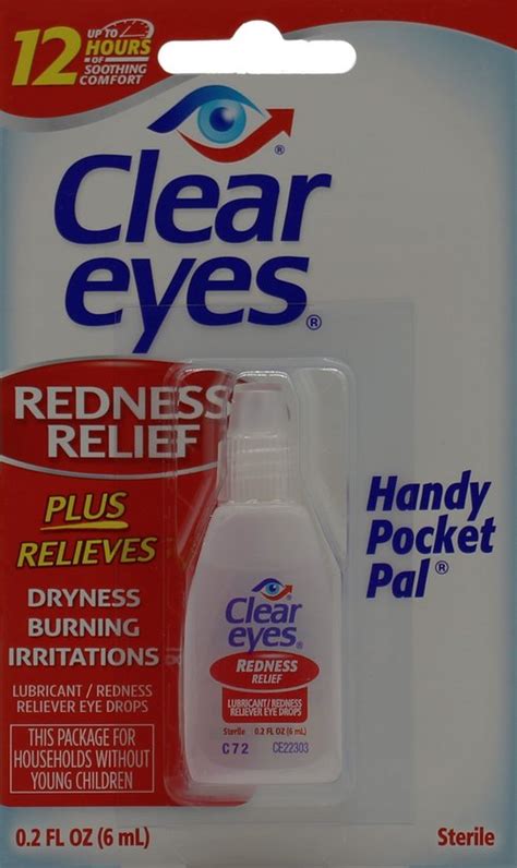 Clear Eyes Oogdruppels “redness Relief” Tegen Rode Ogen
