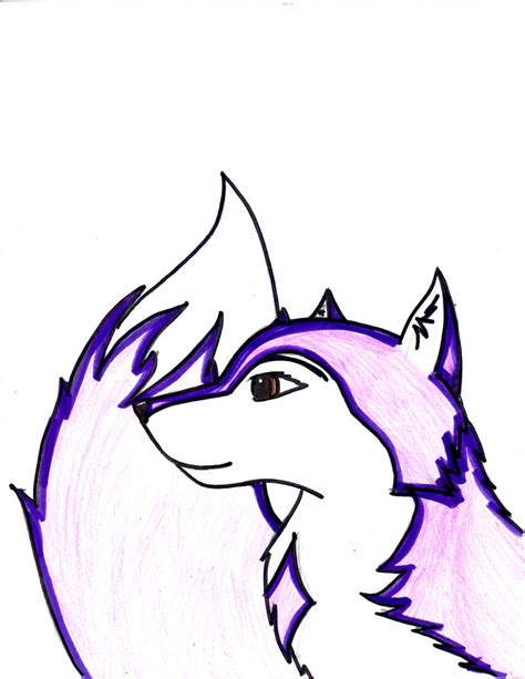Purple Anime Wolf By Renntorakandwolf On Deviantart