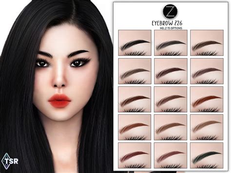 Eyebrow Z26 By Zenx At Tsr Sims 4 Updates