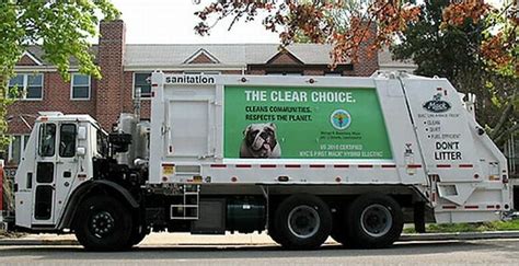 Garbage Trucks In New York City Save On Fuel And Give A Green Message
