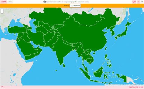 Mapa Para Jugar ¿dónde Está Países De Asia Mapas Interactivos