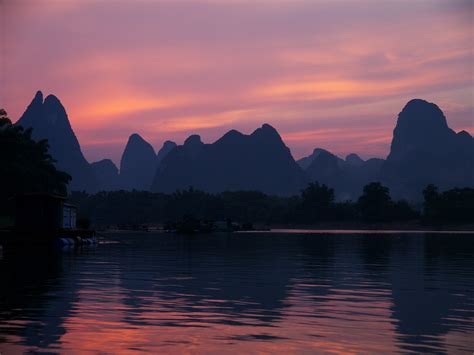 Li River Sunset Yangshuo Guangxi China Marenviol Flickr