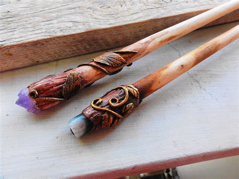 Wood Stick Ritual Magic Wand Real Forest Tool Witchy Fairy Etsy