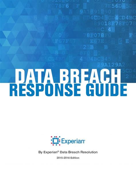 New Response Guide Experian Data Breach Resolution