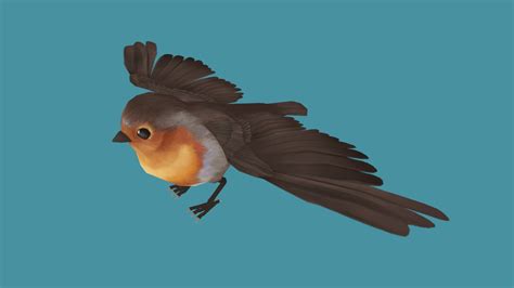 Tiny Robin 3d Model By Christinedesigns Christinedesigns 0ccb06d