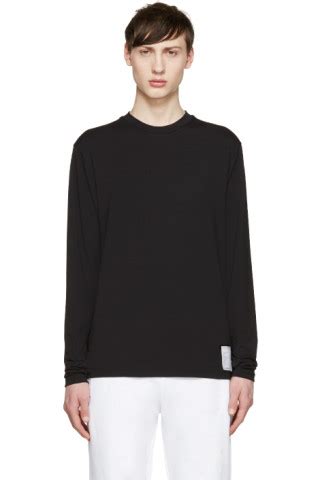 Satisfy Black Long Sleeve Packable T Shirt Ssense Canada