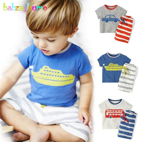 Toddler Boys Clothes Cartoon Cars T Shirtshorts 2pcs Set Children
