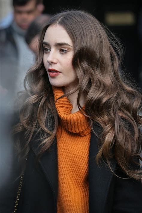 Lily Collins Hair Color