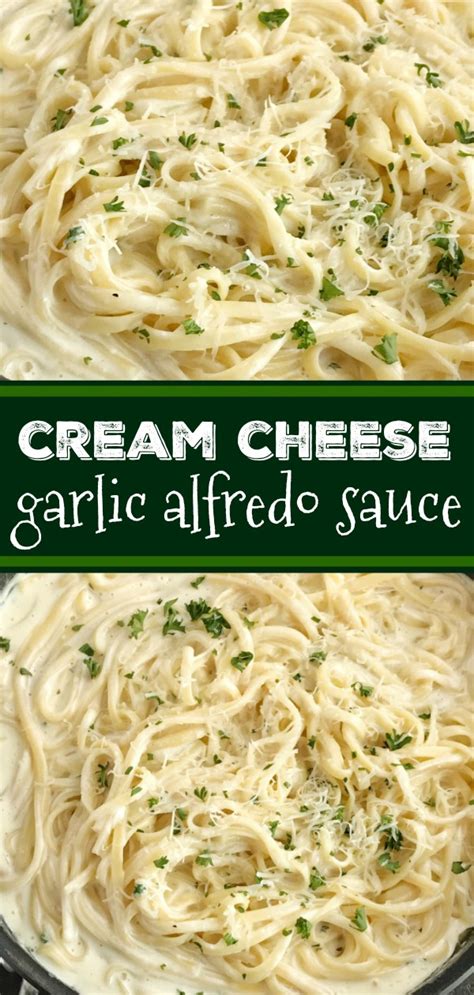 Put cream cheese, milk, parmesan cheese, garlic,. Cream Cheese Alfredo Sauce - Together as Family
