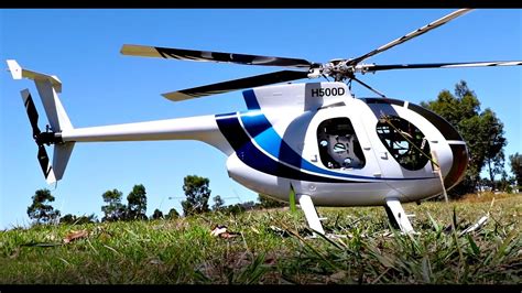 Large Hughes Md500d Remote Control Helicopter Flown Low And Smooth