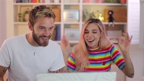 Pewdiepie And Marzia Cutest Moments Youtube