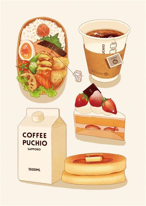 Ảnh Anime Đẹp 2 Anime Food Watercolor Food Food Drawing Food