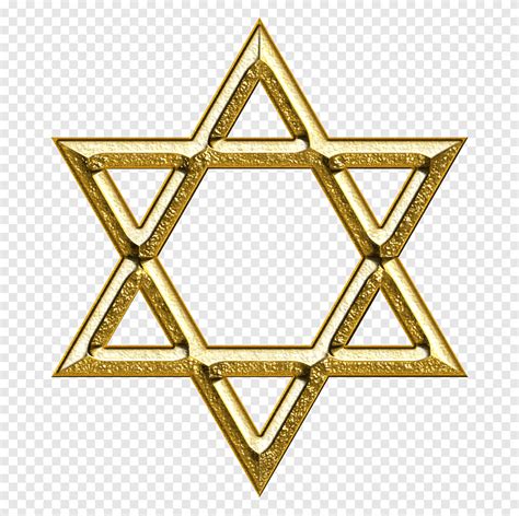 Estrella De David Estrella De David Judaísmo Oro Símbolo Ilustración