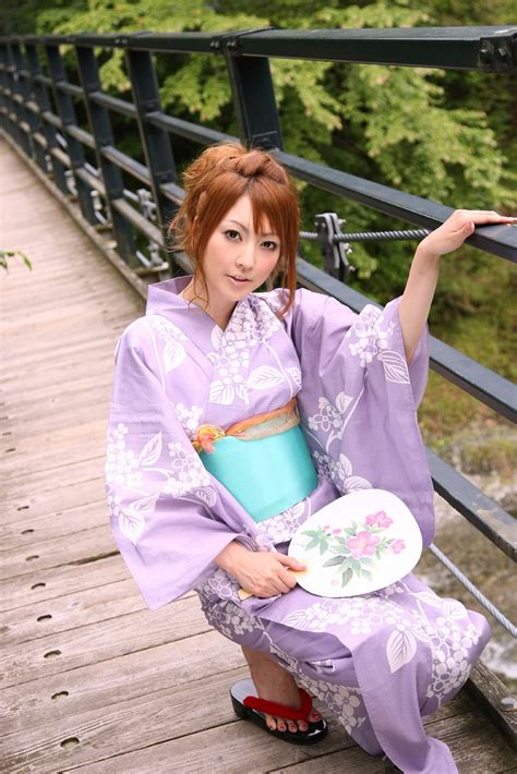 kaede matsushima purple kimono asia cantik blog