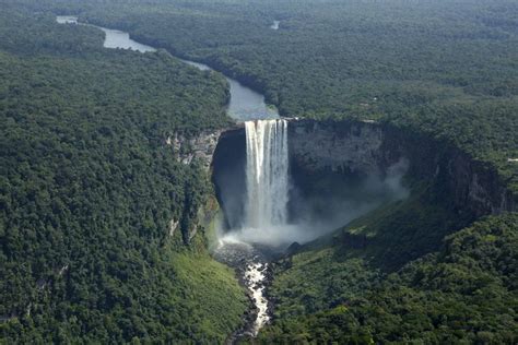 Kaieteur Falls In Southern Guyana Five Times Higher Than Niagara Falls And One Of The Most