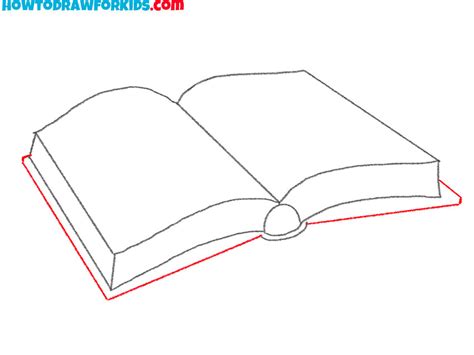 How To Draw An Open Book Easy Drawing Tutorial For Kids