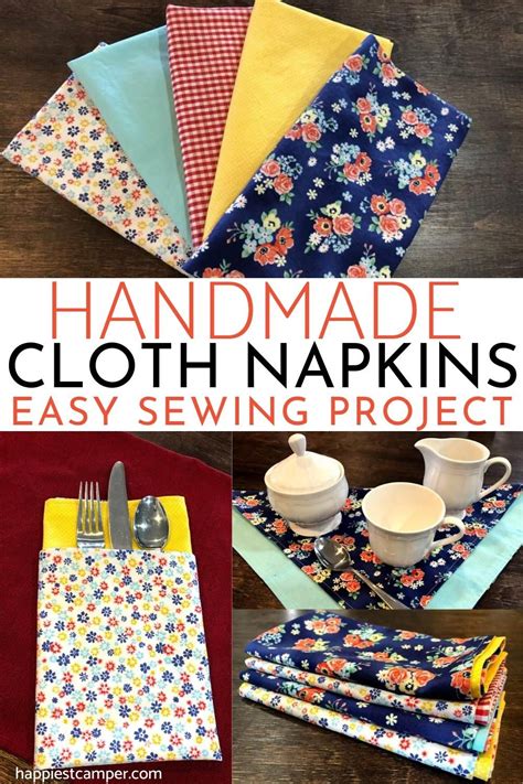 Sew Handmade Cloth Napkins Easy Sewing Projects Cloth Napkins Easy