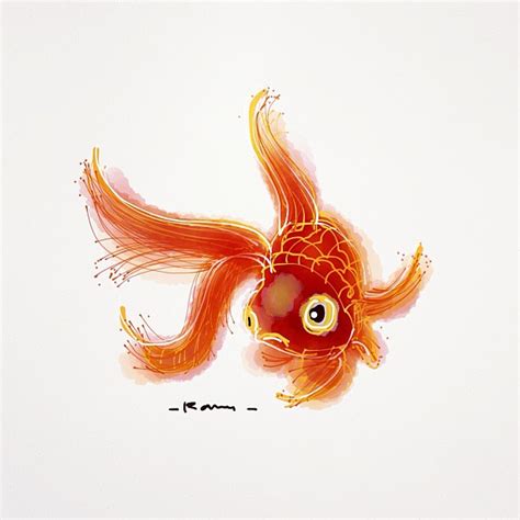 Goldfish Doodle Entirely Done With Finger No Stylus U Flickr