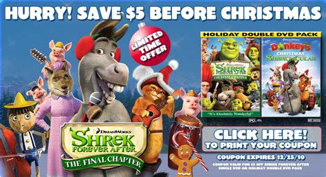 Shrek Forever After And Donkeys Christmas 599 For Both With Hostess