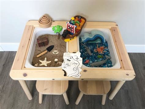 Ikea is a favorite shopping spot among moms, and the giant swedish manufacturer's showrooms are full of fantastic & affordable design ideas for kids' rooms. Sensory Play Tray Ideas For The Ikea Flisat Table Ideas ...
