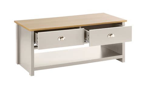 Check spelling or type a new query. Langdale Cream Oak Coffee Table 2 Drawer Occasional Table ...
