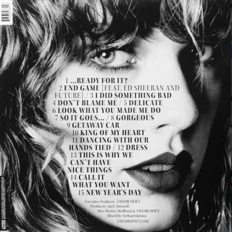 Taylor Swift Reputation New Vinyl Lp Picture Disc 843930033157