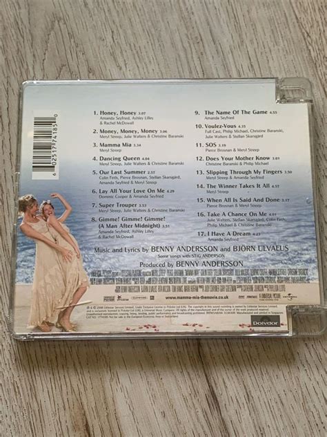 Mamma Mia The Movie Soundtrack Featuring The Songs Of Abba Hobbies