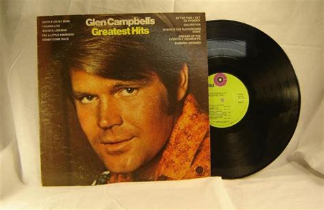 Glen Campbell Greatest Hits Vintage Vinyl Record Album Etsy Vinyl