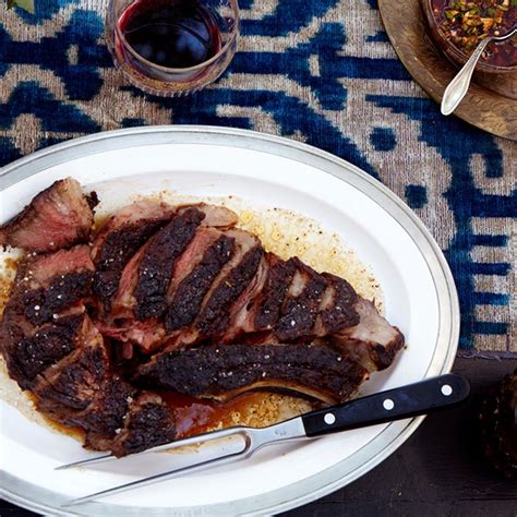 Choose from a wide range of similar scenes. Grilled Rib Eye with Paprika Vinaigrette Recipe | Bon Appétit