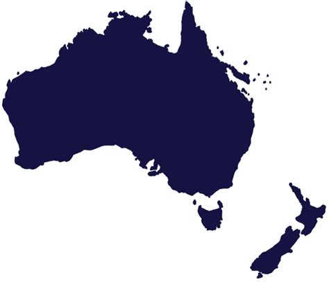 Australia New Zealand Map Liquimix