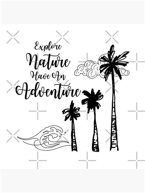Explore Nature Have An Adventure Summer Beach Palm Trees Ocean