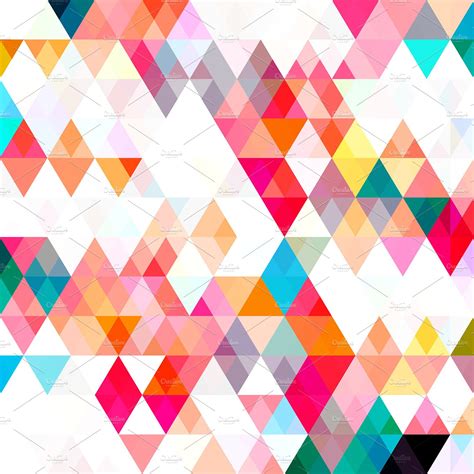 Triangle Color Pattern Graphic Patterns Creative Market Effy Moom Free Coloring Picture wallpaper give a chance to color on the wall without getting in trouble! Fill the walls of your home or office with stress-relieving [effymoom.blogspot.com]