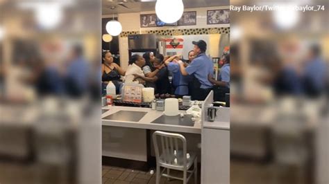 Waffle House Brawl Goes Viral Waiter Chair Customer Employment