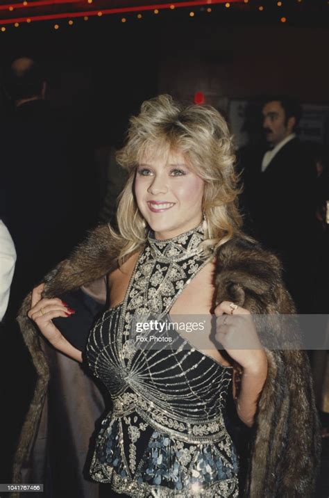 English Glamour Model And Singer Samantha Fox At The London Premiere