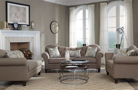 Carnahan Stone Gray Living Room Set 505251 Coaster Furniture