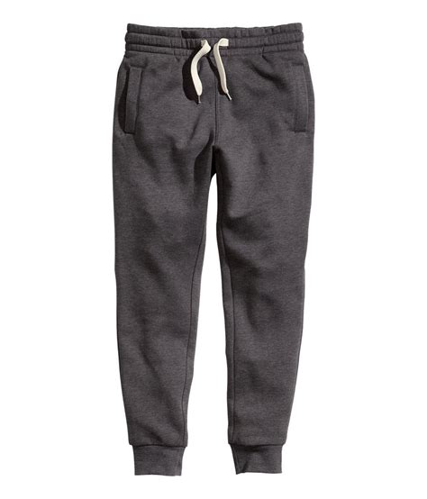 Handm Sweatpants In Gray For Men Dark Grey Lyst