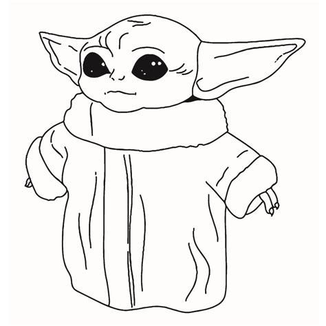 Baby Yoda And Stitch Coloring Pages