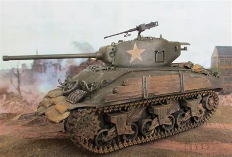 Model Builder M4a176w Sherman 135 Italeri