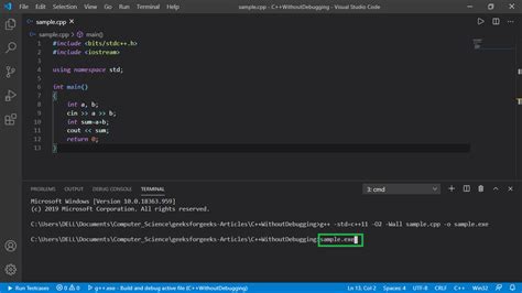 Eltávolítás Hegedű összegyűrt Visual Studio Code Run C Project A