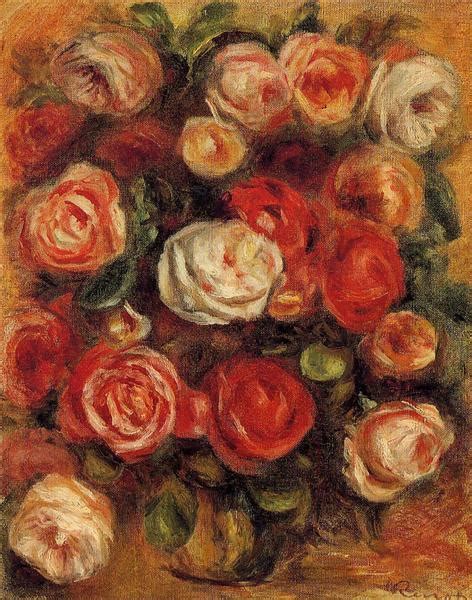 Vase Of Roses Pierre Auguste Renoir