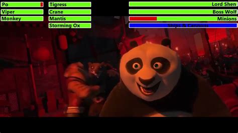 Kung Fu Panda 2 2011 Final Battle With Healthbars 12 Youtube