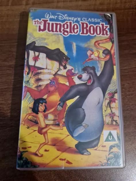 Walt Disney Classic The Jungle Book Black Diamond Edition Vhs Video Tape Rare Eur