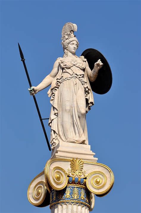 Statue Of Athena Statue Of Armors And Athena Goddess