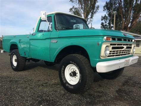 1966 Ford F250 4x4 Very Clean Straight California Factory Highboy For