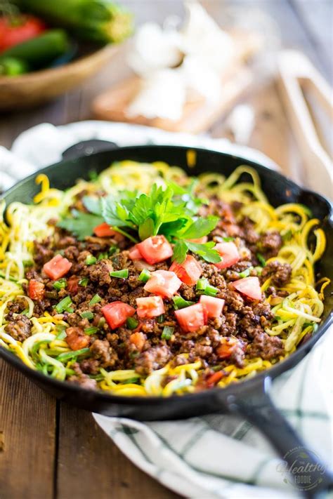 First, i use sirloin instead of stew beef. Ground Beef over Zoodles | Recipe | Healthy ground beef ...