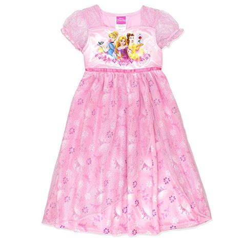 Disney Princess Girls Fantasy Nightgown Pajamas Princess Pink Beauty