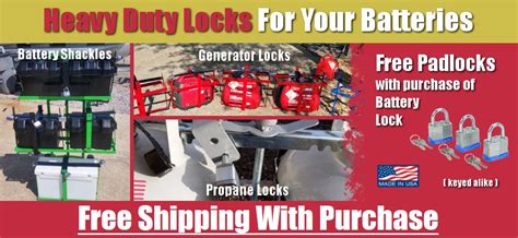 Rv Battery And Propane Locks Battery Shackle